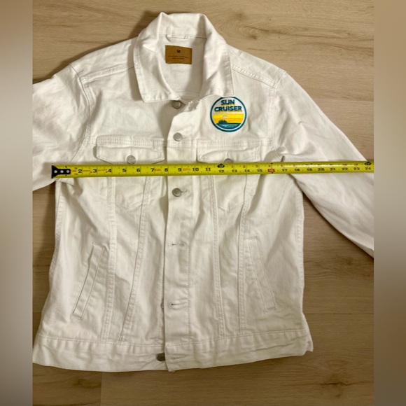 SUN CRUISER White Cotton Button Up Jacket Women’s Size Medium - Picture 11 of 11